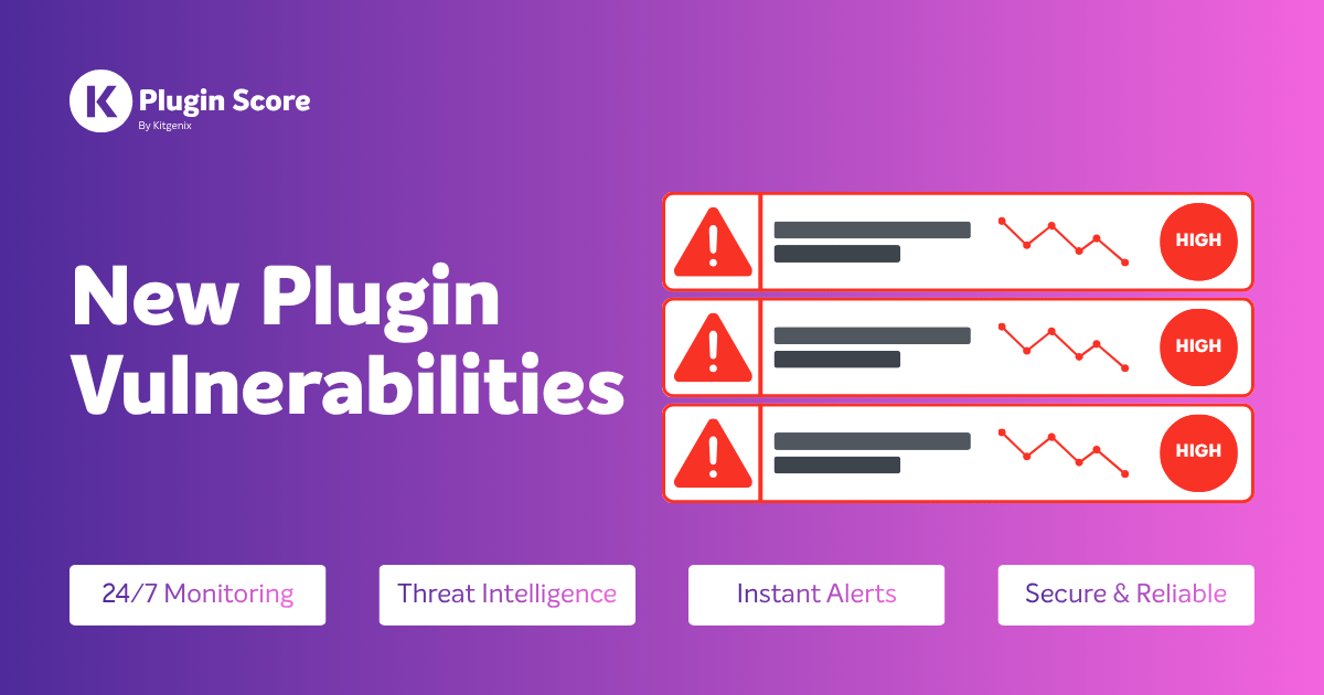 New Plugin Vulnerabilities This Week (Ending May 27, 2026)