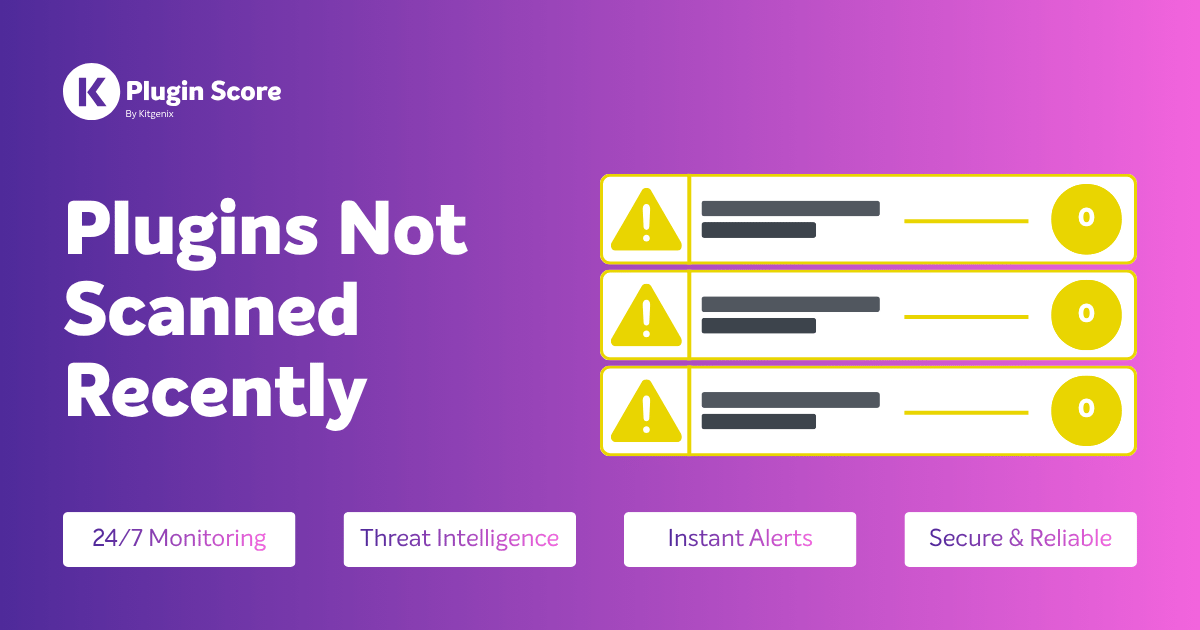 Plugins Not Scanned Recently (Week Ending May 31, 2026)